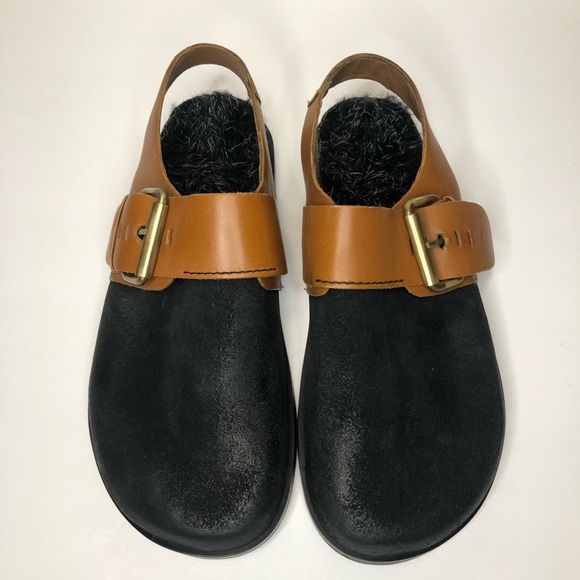 Free People Leather Seattle Slingback Clog New - Picture 7 of 8